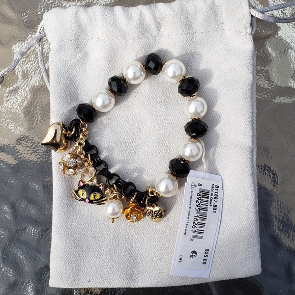 Betsey Johnson Jewelry - Betsey Johnson kitty cat bracelet NWT Authentic